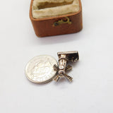 Sterling Silver Windmill Charm Pendant Vintage c1970