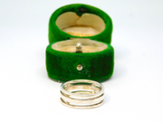 Sterling Silver Triple Band Ring Vintage c1970 Size N