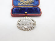 Victorian Sterling Silver Aesthetic Movement Swirl Form Brooch Antique c1880