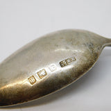 King George V Sterling Silver & Enamel Coronation Teaspoon Antique Birmingham