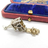 Sterling Silver Nuvo Openable Wedding Church Charm Pendant Vintage c1970