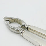 Pair of Sterling Silver Engine Turned Nutcrackers Antique 1936 Birmingham