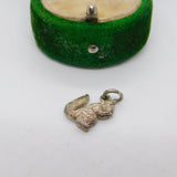 Sterling Silver Squirrel Charm Pendant Vintage c1970