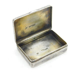 19th Century Russian Silver Countryside Scene Snuff Box Antique Moscow c1860s