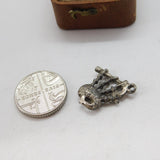 Sterling Silver Scottish Bagpipes Charm Pendant Vintage c1970
