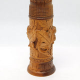 19th Century Carved Black Forest Wood Sewing Thread & Needle Case Antique