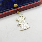 Sterling Silver Windmill Charm Pendant Vintage c1970