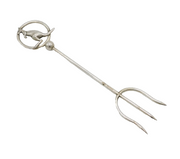20th Century Australian Silver Plated Kangaroo Cake Fork Antique c1920s