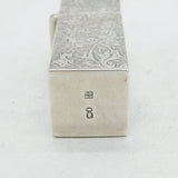 Victorian Sterling Silver Floral Jubilee Scent Bottle Antique 1884 London