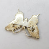 Australian Sterling Silver Abalone Set Butterfly Brooch Pin Vintage c1970