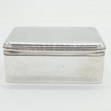 George IV Sterling Silver Table Snuff Box Antique 1821 London