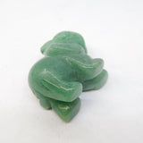 Carved Green Jade Elephant Figure Ornament Vintage c1980