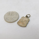 Sterling Silver Newcastle Upon Tyne Enamel Charm Pendant Vintage c1970