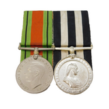 WWII Defence Medal & Ambulance Service Medal SGT B Kemsley Antique