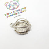 Sterling Silver Openable Lobster Pot Charm Vintage c1970