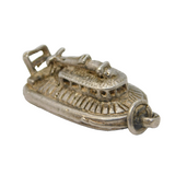 Sterling Silver Hovercraft Boat Charm Pendant Vintage c1970s