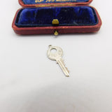 Sterling Silver Visitor Key Charm Pendant Vintage c1970