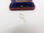 Sterling Silver Visitor Key Charm Pendant Vintage c1970