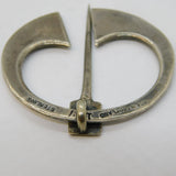 Scottish Sterling Silver Penanular Celtic Brooch Pin Antique c1920 Art Deco