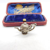 Sterling Silver Opening Teapot Charm Pendant Vintage c1970