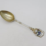 Sterling Silver & Enamel Australian Crested Souvenir Teaspoon Antique 1911