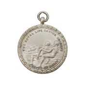 Sterling Silver 'Royal Life Saving Society' Fob Medal Antique 1932 Birmingham