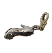 Sterling Silver High-Heeled Shoe Charm Pendant Vintage c1970s