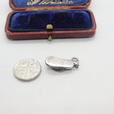 Sterling Silver Flip Flop Sandals Holiday Charm Pendant Vintage c1970
