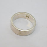 Sterling Silver Chunky Wedding Band Ring Vintage c1970 Size U