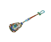 20th Century Egyptian .800 Silver & Enamel Souvenir Spoon Antique c1930s