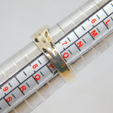 Sterling Silver Flame Pattern Studio Band Ring Vintage c1970 Size O 1/2