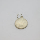 Sterling Silver St Christopher Disc Charm Pendant Vintage c1970