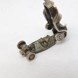 Sterling Silver Opening Motor Car Charm Pendant Vintage c1970