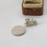 Sterling Silver Motor Car Charm Pendant Vintage c1970