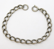 Sterling Silver Curb Link Bracelet Vintage c1960 18cm Length