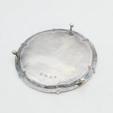 George III Sterling SIlver Beaded Edge Salver Dish Antique 1775 London