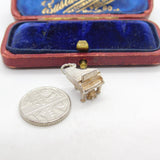 Sterling Silver Musical Piano Charm Pendant Vintage c1970