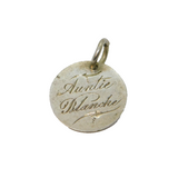 Victorian Sterling Silver 'Auntie Blanche' Love Token Charm Antique c1880