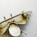Austro-Hungarian .800 Silver & Turquoise Insect Bug Brooch Antique c1880s