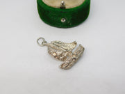 Sterling Silver Sailing Ship Charm Pendant Vintage c1970