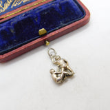 Sterling Silver Twins of Gemini Zodiac Charm Pendant Vintage c1970