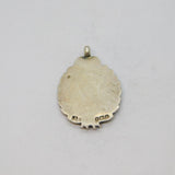 Gold On Sterling Silver Fob Medal Antique Hallmarked 1925 Birmingham