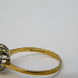 9ct Yellow Gold, Amethyst & Spinel Heart Set Dress Ring Vintage Birmingham