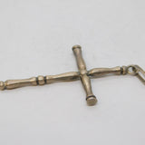 Sterling Silver Cast Religious Cross Pendant Vintage c1970s