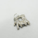 Sterling Silver Sweet 'Twins Of Gemini' Zodiac Charm Vintage c1970