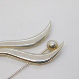 Tianguis Jackson Scottish Sterling Silver Floral Spray Brooch Vintage Edinburgh