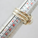 Sterling Silver Cabochon Moonstone Wide Studio Ring Vintage c1970 Size K 1/2