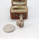 Sterling Silver Wedding in the Church Opening Charm Pendant Vintage c1970
