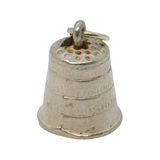 Sterling Silver Sewing Thimble Charm Pendant Vintage c1970