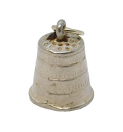 Sterling Silver Sewing Thimble Charm Pendant Vintage c1970